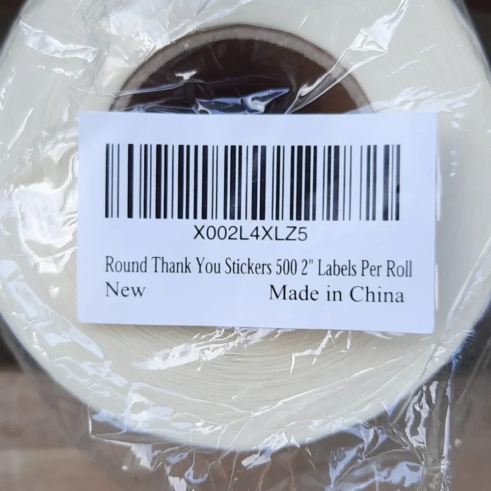 Roll of 500 Thank you labels